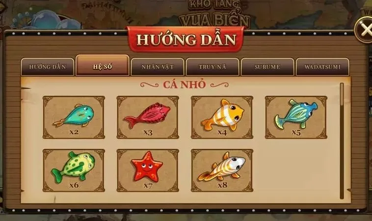 Các sinh vật trong game Bắn Cá Đại Hải Trình Tại Sunwin