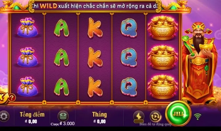 Giao diện chơi Nổ Hũ Thần Tài Sunwin